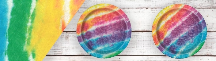 Tie Dye Multicoloured Party Supplies | Party Save Smile